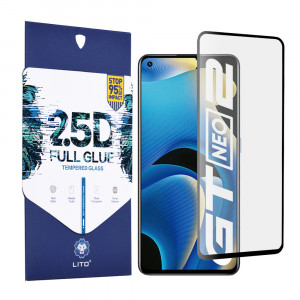 Folie protectie telefon Realme GT Neo2 / GT2 / GT Neo 3T / GT Neo 3T Dragon Ball Z Edition - Lito 2.5D FullGlue Glass - Black