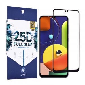 Folie protectie telefon Samsung Galaxy A42 5G - Lito 2.5D FullGlue Glass - Black - Img 1