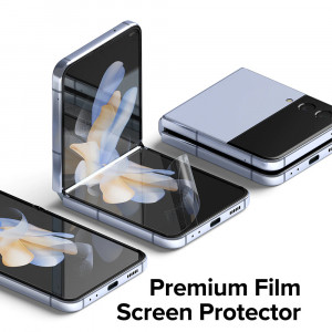 Folie protectie telefon Samsung Galaxy Z Flip4 (set 2) - Ringke Dual Easy Full - Clear - Img 2