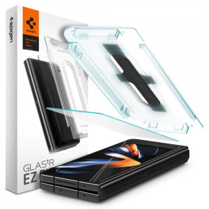 Folie protectie telefon Samsung Galaxy Z Fold4 - Spigen Glas.TR EZ FIT - Clear - Img 2