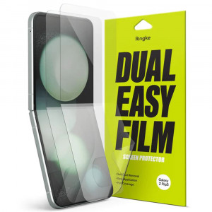 Folie telefon Samsung Galaxy Z Flip5 (set 2) - Ringke Dual Easy Full - Clear - Img 1