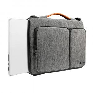 Geanta Laptop 16" - Tomtoc Defender Laptop Briefcase (A42F2G3) - Gray - Img 3