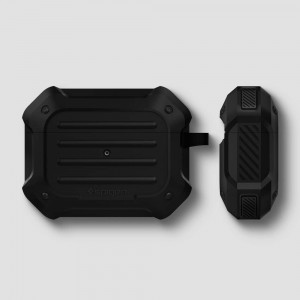 Husa pentru AirPods Pro - Spigen Tough Armor - Black - Img 2