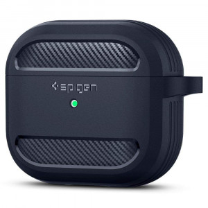 Husa pentru Apple AirPods 3 - Spigen Rugged Armor - Grey - Img 3