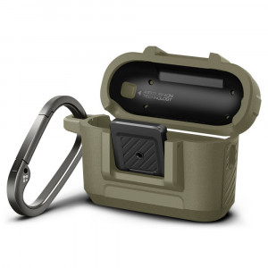 Husa pentru Apple AirPods Pro 1 / 2 - Spigen Lock Fit - Vintage Khaki - Img 4