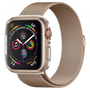 Husa pentru Apple Watch 4 / 5 / 6 / 7 / SE / 8 (44mm / 45mm) - Spigen Liquid Crystal (ACS04196) - Crystal Clear - Img 1
