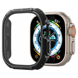 Husa pentru Apple Watch Ultra - Spigen Tough Armor - Black - Img 2