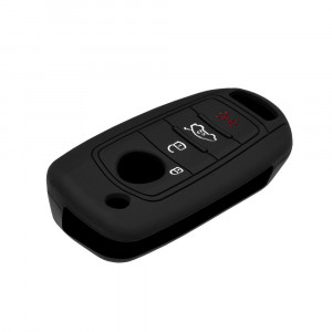 Husa pentru cheie Fiat 500L, 500X - Techsuit Car Key Case (1006.06) - Black - Img 4