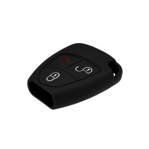 Husa pentru cheie Mercedes-Benz A, B, C, E, M, R, S-Class - Techsuit Car Key Case (1008.01) - Black - Img 4