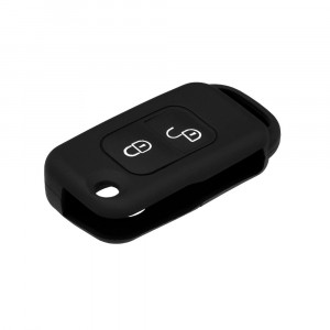 Husa pentru cheie Mercedes-Benz Viano, ML320, A, C, E-Class - Techsuit Car Key Case (1008.04) - Black - Img 3