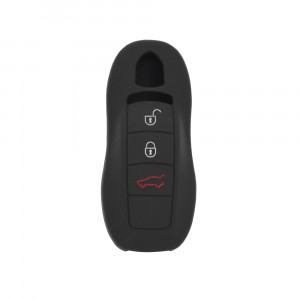 Husa pentru cheie Porsche Macan, Cayenne, Cayman, Panamera - Techsuit Car Key Case (1029.01) - Black - Img 1