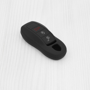Husa pentru cheie Porsche Macan, Cayenne, Cayman, Panamera - Techsuit Car Key Case (1029.01) - Black - Img 3