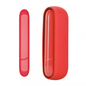 Husa pentru IQOS 3 DUO Waterproof - Techsuit Silicone - Red - Img 1