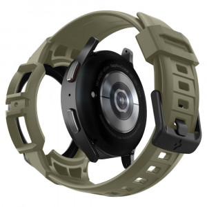 Husa pentru Samsung Galaxy Watch5 Pro + Curea - Spigen Rugged Armor Pro - Vintage Khaki - Img 2