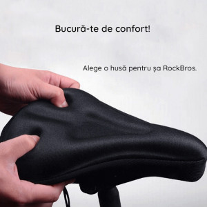 Husa pentru Saua Bicicletei - RockBros Soft Gel Sponge (ZDT1002V) - Black - Img 3
