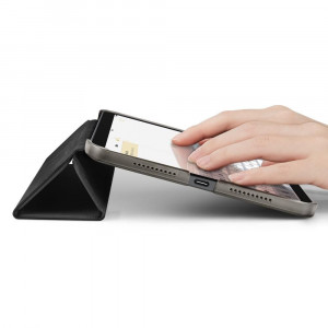 Husa tableta iPad Mini 6 (2021) - Spigen Liquid Air Folio - Black - Img 3