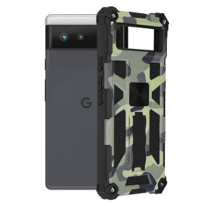 Husa telefon Google Pixel 6 - Techsuit Blazor Series - Camo Lime - Img 1