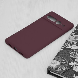 Husa telefon Google Pixel 7 Pro - Techsuit Soft Edge Silicone - Plum Violet - Img 3