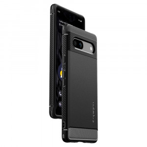 Husa telefon Google Pixel 7a - Spigen Rugged Armor - Black - Img 2
