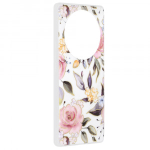 Husa telefon Honor Magic5 Lite - Techsuit Marble Series - Chloe White - Img 2