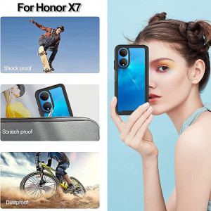 Husa telefon Honor X7 + Folie - Techsuit Defense360 Pro - Black - Img 4