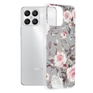 Husa telefon Honor X8 - Techsuit Marble Series - Bloom of Ruth Gray - Img 1