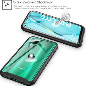Husa telefon Huawei P40 Lite + Folie - Techsuit Defense360 Pro - Black - Img 4