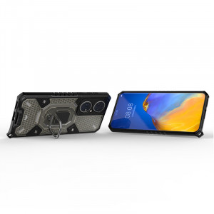 Husa telefon Huawei P50 Pro - Techsuit Honeycomb Armor - Black - Img 2