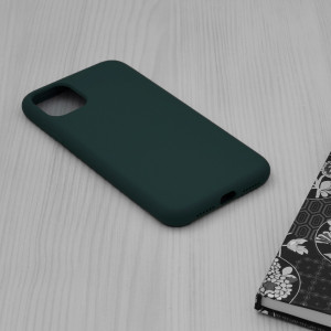 Husa telefon iPhone 11 Pro Max - Techsuit Soft Edge Silicone - Dark Green - Img 4