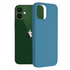 Husa telefon iPhone 12 / 12 Pro - Techsuit Soft Edge Silicone - Denim Blue - Img 1
