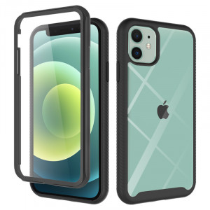 Husa telefon iPhone 12 mini + Folie - Techsuit Defense360 Pro - Black - Img 1
