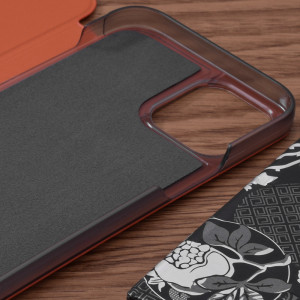 Husa telefon iPhone 12 Pro Max - Techsuit eFold Series - Orange - Img 3
