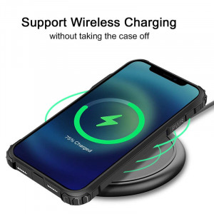 Husa telefon iPhone 13 mini - Techsuit Hybrid Armor - Black - Img 3