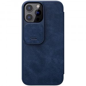 Husa telefon iPhone 13 Pro Max - Nillkin QIN Leather Pro Case - Blue - Img 1