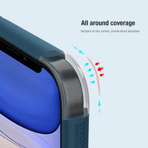 Husa telefon iPhone 14 - Nillkin Super Frosted Shield Pro - Blue - Img 4