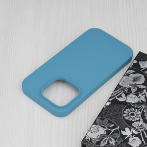 Husa telefon iPhone 14 Pro - Techsuit Soft Edge Silicone - Denim Blue - Img 4