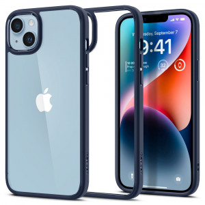 Husa telefon iPhone 14 - Spigen Ultra Hybrid - Navy Blue - Img 1