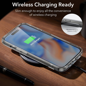 Husa telefon iPhone 15 Plus - ESR Air Shield Boost Kickstand - Clear - Img 4