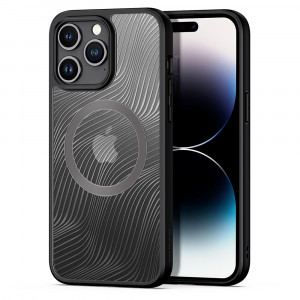 Husa telefon iPhone 15 Pro Max - Dux Ducis Aimo MagSafe Series - Black - Img 1