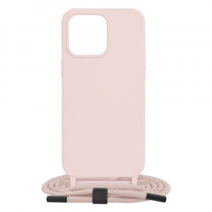 Husa telefon iPhone 15 Pro Max - Techsuit Crossbody Lanyard - Pink - Img 1