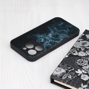 Husa telefon iPhone 15 Pro Max - Techsuit Glaze Series - Blue Nebula - Img 3