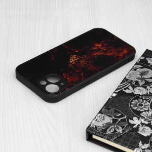Husa telefon iPhone 15 - Techsuit Glaze Series - Red Nebula - Img 3