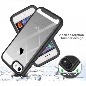 Husa telefon iPhone 5 / 5s / SE + Folie - Techsuit Defense360 Pro - Black - Img 2