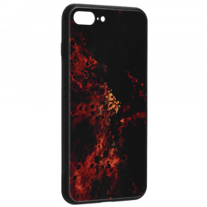 Husa telefon iPhone 7 Plus / 8 Plus - Techsuit Glaze Series - Red Nebula - Img 2