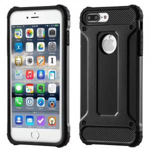 Husa telefon iPhone 7 Plus - Techsuit Hybrid Armor - Black - Img 1