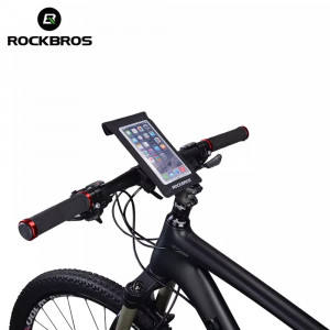 Husa Telefon max 6 inci pentru Bicicleta - RockBros (AS-009BK) - Black - Img 4