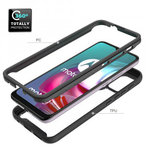 Husa telefon Motorola Moto G10 / Moto G20 / Moto G30 + Folie - Techsuit Defense360 Pro - Black - Img 2