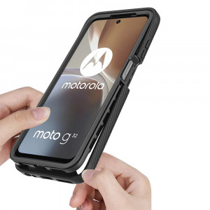 Husa telefon Motorola Moto G32 + Folie - Techsuit Defense360 Pro - Black - Img 4