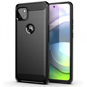 Husa telefon Motorola Moto G9 Power - Techsuit Carbon Silicone - Black - Img 1