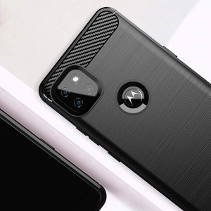 Husa telefon Motorola Moto G9 Power - Techsuit Carbon Silicone - Black - Img 4